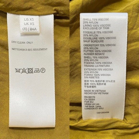 FREE PEOPLE GOLD VELVET OVERSIZED BED JACKET SIZE XS - Picture 16 of 16